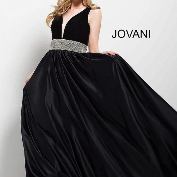 Jovani Dresses & Skirts - Jovani Satin Velvet Satin Gown Size 00